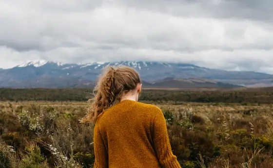 girl in a field